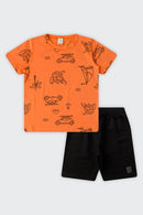 Conjunto Verão Infantil Menino Alakazoo  Laranja
