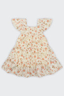 Vestido Infantil Menina em Viscose com Forro Mundi  Natural