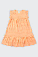 Vestido Infantil Menina Flor Delicada Alakazoo  Salmão