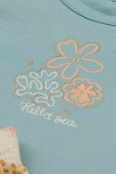 Conjunto Bebê Menina Blusa e Short Hello Sea Colorittá  Verde