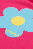 Conjunto Bebê Menina em Cotton Flowers Ollelê  Rosa