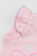 Conjunto Bebê Menina Flores Fofas Brandili  Rosa