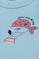 Conjunto Bebê Menina Regata e Short Elian  Azul