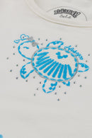 Conjunto Bebê Menina Tartarugas Marinhas Alakazoo  Azul