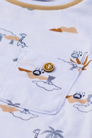 Conjunto Bebê Menino Mini Selva Alakazoo  Branco