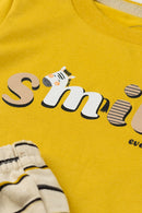 Conjunto Bebê Menino Sorria Todo Dia Alakazoo  Amarelo