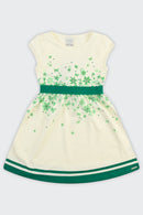 Vestido Natalino Infantil Menina em Malha Nikko Alakazoo  Verde