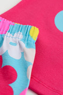 Conjunto Bebê Menina em Cotton Flowers Ollelê  Rosa