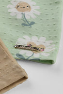 Conjunto Bebê Menina Flores Felizes Alakazoo  Verde