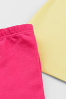 Conjunto Bebê Menina Muito Fofa Brandili  Amarelo