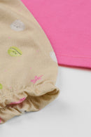 Conjunto Bebê Menina Preciosa Brandili  Rosa