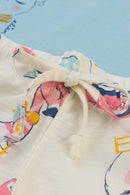 Conjunto Bebê Menina Regata e Short Elian  Azul