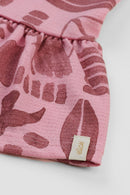 Vestido Infantil Menina Malha Trabalhada Estampada Elian  Rosa