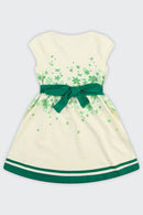 Vestido Natalino Infantil Menina em Malha Nikko Alakazoo  Verde
