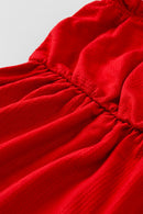 Vestido Natal Infantil Menina em Malha Hipster Alakazoo  Vermelho