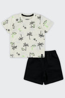 Conjunto Bebê Menino Jurassic Alakazoo  Off White