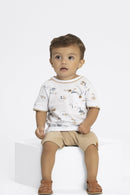 Conjunto Bebê Menino Mini Selva Alakazoo  Branco