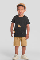 Conjunto Infantil Menino Aplique Interativo Brandili  Chumbo