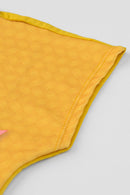 Vestido Meia Malha Amigas Infantil Menina Alakazoo  Amarelo