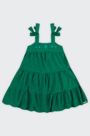 Vestido Natal Infantil Menina Malha New Amsterdam Alakazoo  Verde