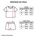 Conjunto Bebê Menina Blusa e Short-Saia Elian  Natural