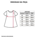 Vestido Infantil Menina Meia Malha Estampa Digital Elian  Natural