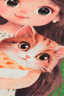 Vestido Meia Malha Amigas Infantil Menina Alakazoo  Verde