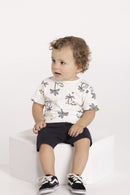Conjunto Bebê Menino Jurassic Alakazoo  Off White
