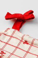 Conjunto Bebê Menina em Malha Nikko Alakazoo  Vermelho